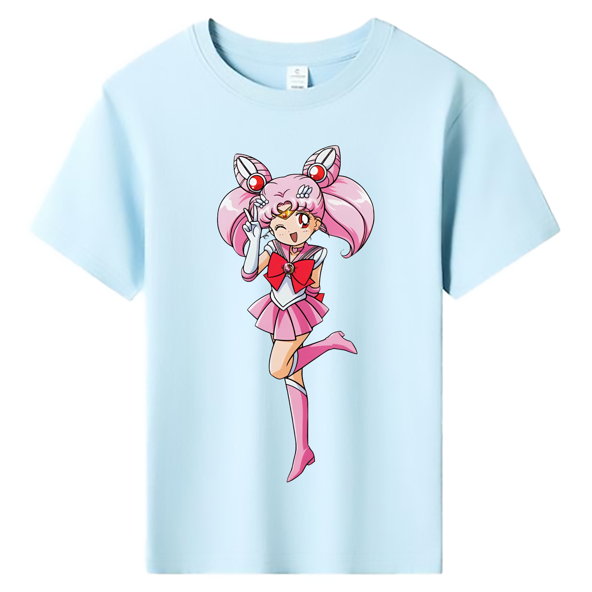（画像用） 美少女戦士セーラームーン ちびうさ Sailor Moon Chibiusa Tsukino Usagi Small Lady Serenity 綿100％キッズTシャツ（フロントプリント）